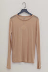BASERANGE Classic Bamboo Fiber Bamboo Cotton Long Sleeve T-Shirt Series Collection Round Neck Bottoming Shirt France BAS-TOLS-BL-000-HAPTIC
